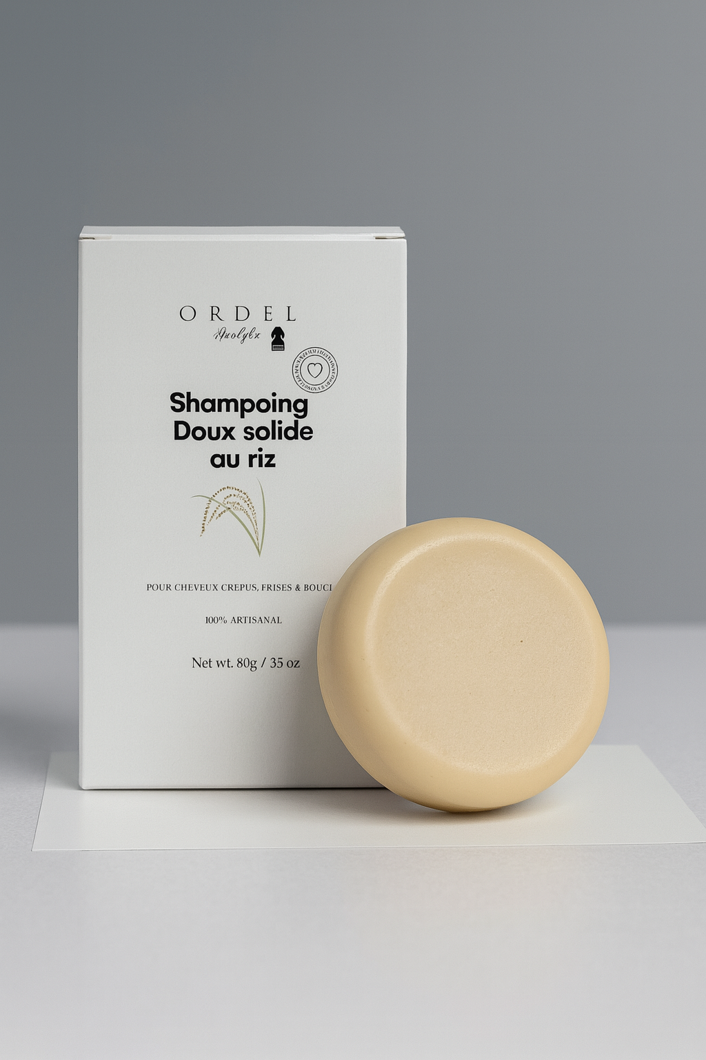 Shampoing Solide Fortifiant au Riz – Ordelhairfro