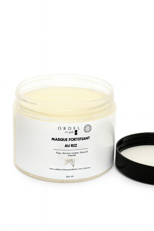 Masque Capillaire au riz- Nutrition intense & brillance des cheveux crépus bouclés et frisés