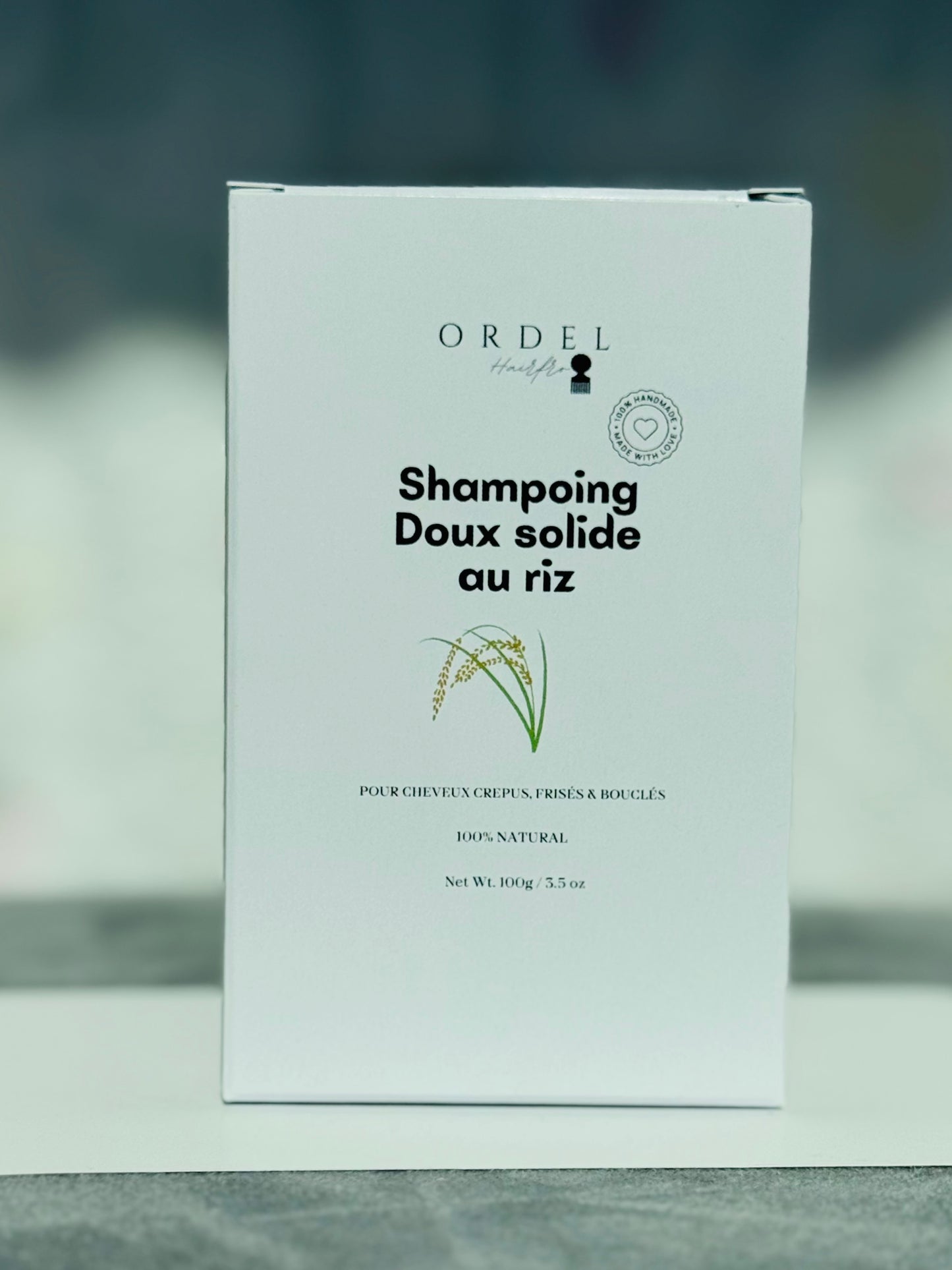 Shampoing Solide Fortifiant au Riz – Ordelhairfro