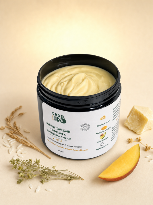 🌾 Masque Capillaire 2-en-1 "Nutrition Intense"