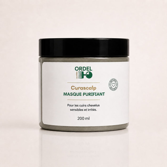 💛 Masque Purifiant au Soufre – Anti-Pelliculaire & Apaisant | CURASCALP