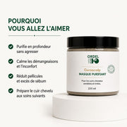 💛 Masque Purifiant au Soufre – Anti-Pelliculaire & Apaisant | CURASCALP
