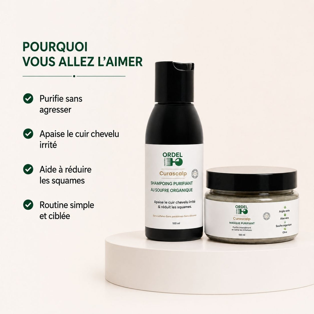 ✈️ Kit Voyage & Découverte –  Duo Détoxiques curascalp (2 x 100 ml)