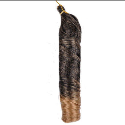 Braids French curl