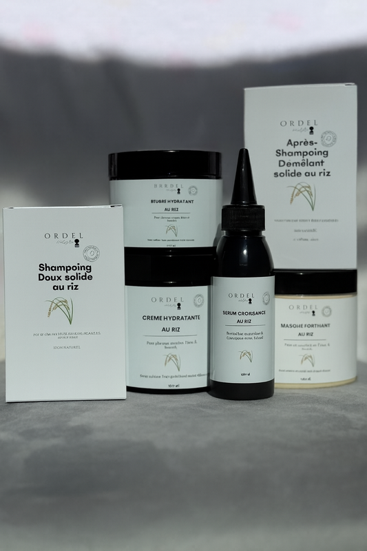 Gamme Capillaire Solide au Riz – Ordelhairfro