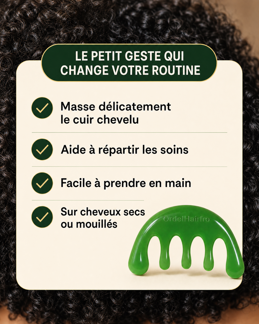 Rituels Racines— Masseur cuir chevelu OrdelHairfro