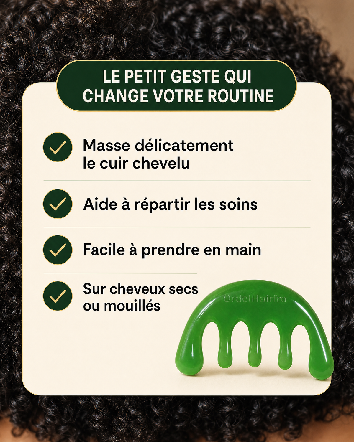 Rituels Racines— Masseur cuir chevelu OrdelHairfro