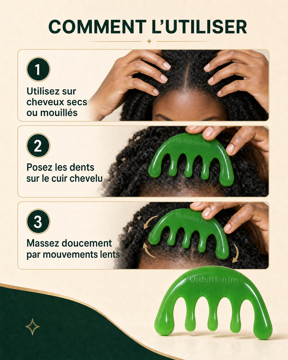 Rituels Racines— Masseur cuir chevelu OrdelHairfro