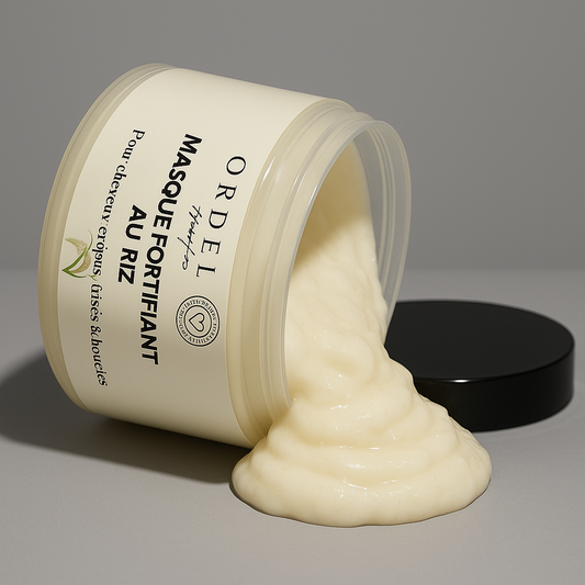 Masque Capillaire au riz- Nutrition intense & brillance des cheveux crépus bouclés et frisés