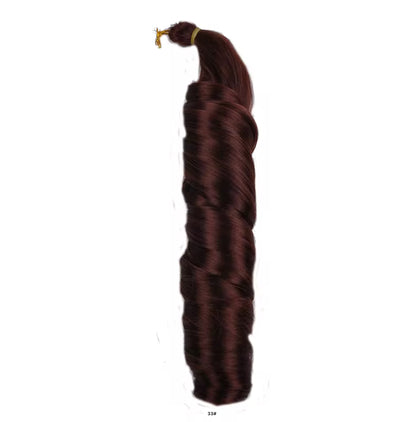 Braids French curl