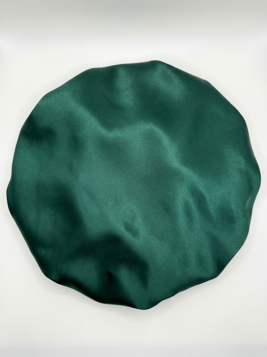 🌙 Bonnet de Nuit Premium en Soie & Satin – Réversible Vert Émeraude & Champagne