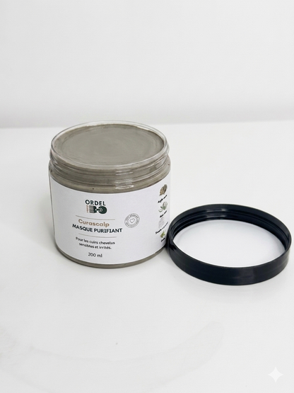 💛 Masque Purifiant au Soufre – Anti-Pelliculaire & Apaisant | CURASCALP