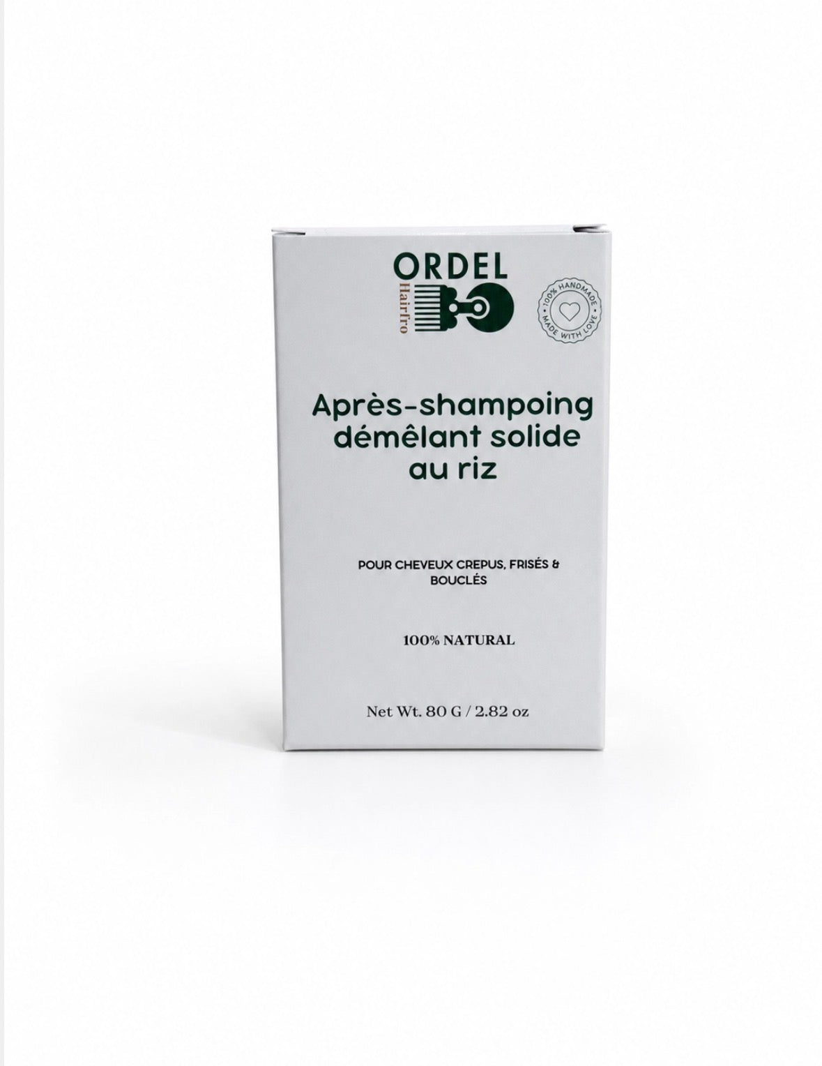 🧼 Après-Shampooing Solide au Riz – Démêlage & Brillance