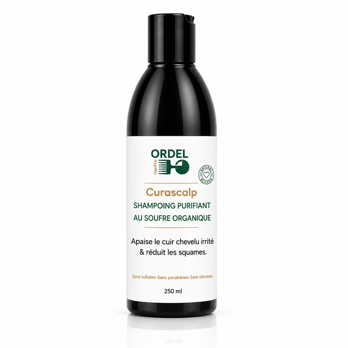🧊 Shampoing Purifiant au Soufre organique – Équilibre & Fraicheur | CURASCALP