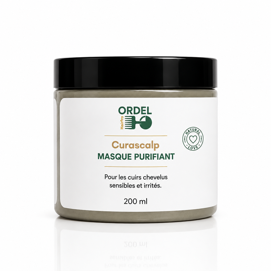 💛 Masque Purifiant au Soufre – Anti-Pelliculaire & Apaisant | CURASCALP