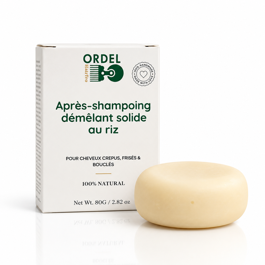 🧼 Après-Shampooing Solide au Riz – Démêlage & Brillance