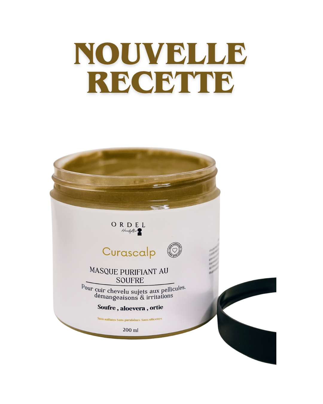Masque purifiant au soufre – Anti-pelliculaire & apaisant | CURASCALP