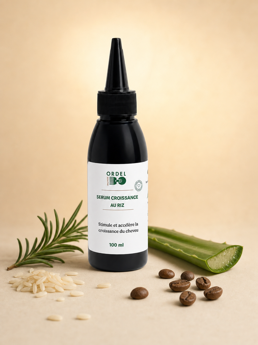 🚀 Sérum Capillaire Stimulant au Riz & Romarin