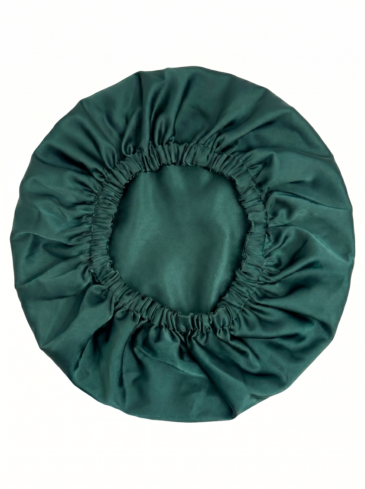 🌙 Bonnet de Nuit Premium en Soie & Satin – Réversible Vert Émeraude & Champagne