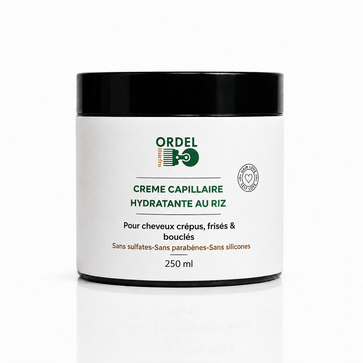 🧴Crème Capillaire Hydratante au Riz – Souplesse & Définition