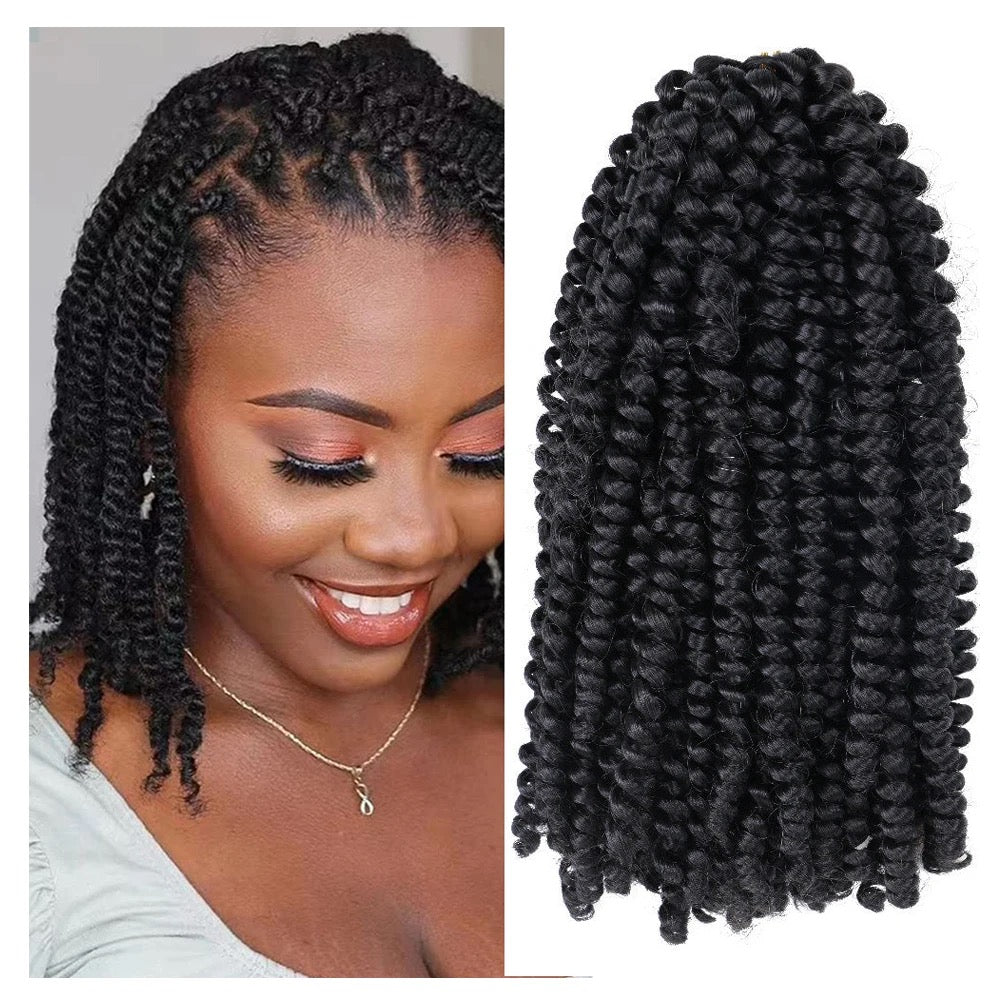 Afro spring twist hair