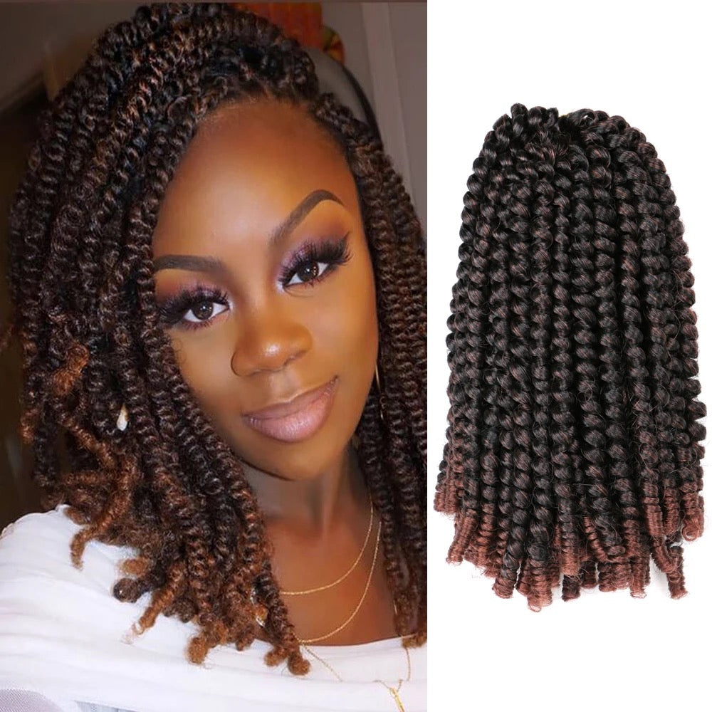 Afro spring twist hair