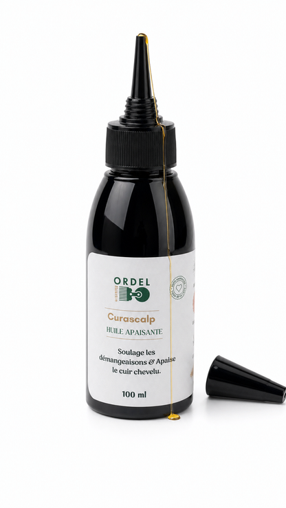 💧 Huile Apaisante & Purifiante – Soin Ciblé | CURASCALP