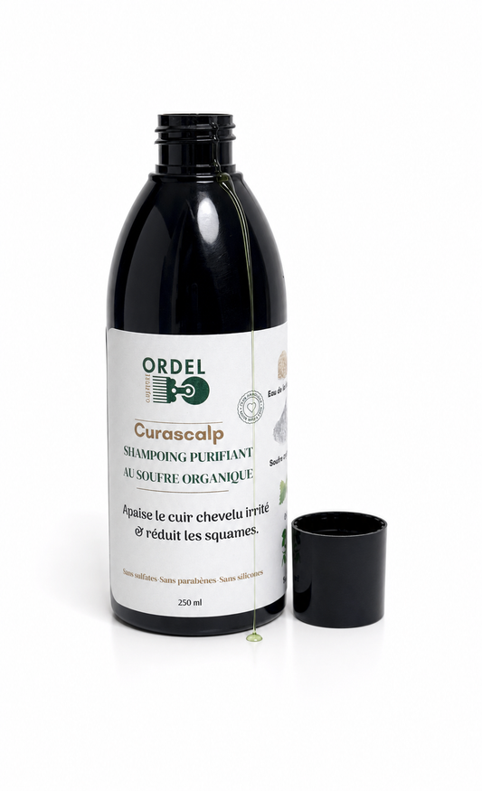 🧊 Shampoing Purifiant au Soufre organique – Équilibre & Fraicheur | CURASCALP