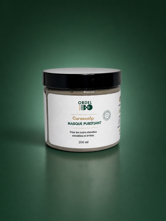 💛 Masque Purifiant au Soufre – Anti-Pelliculaire & Apaisant | CURASCALP