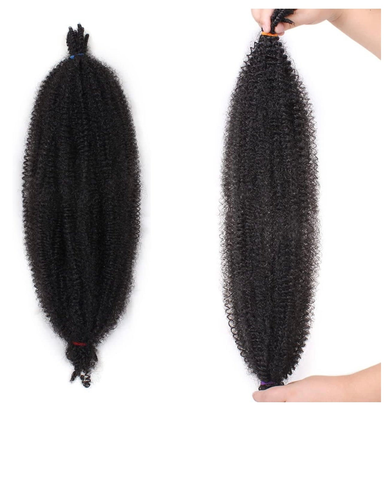 Kinky Marley twists braids spring Afro ( lot de 3)